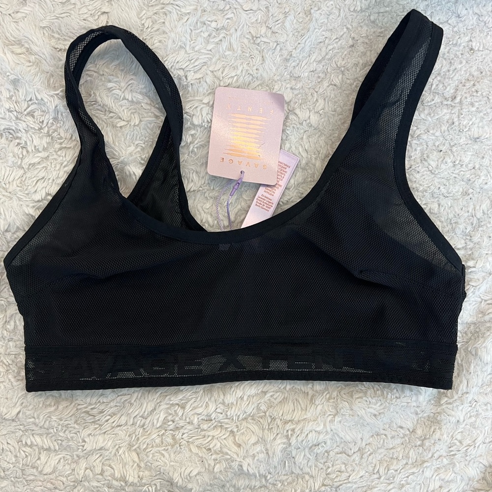 Savage x fenty sheer sports bra